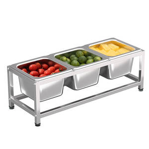 ชั้นวางเครื่องปรุงยงคัง 16 แถว แบบแบนสี่เหลี่ยมพร้อมฝาปิด ป้องกันแบคทีเรีย กันความชื้น สำหรับร้านชานม ชั้นวางแบบระบายน้ำ - Product Image 1