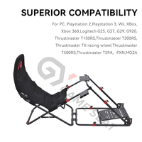 GY070  Siège de simulation de course automobile, cockpit de jeu, volant de simulation pour Thrustmaster T150RS, Logitech G25, G27