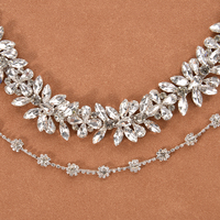 Vente en gros plus de styles de chaîne en métal avec perles de cristal en pierre et strass