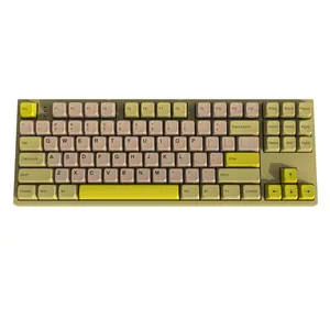 163कुंजी रंग कस्टम अनुकूलित नवीनता डबल शॉट mda रूपरेखा लाइट तंग कीबोर्ड कीबोर्ड कीबोर्ड