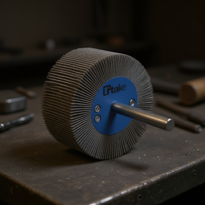 Ttake Abrasive Cloth Flap <b>Wheel</b> 80x30 Mm With 6 Mm Shaft For Metal <b>Grinding</b> And Polishing - Product Image 3