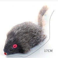 Jouet pour chat en fourrure de lapin, souris qui fait du bruit, jouet pour chat, jouets à mâcher et à mordre pour l'auto-entretenissement des chatons