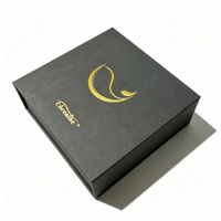 Boîte cadeau magnétique carrée en forme de livre en carton recyclé écologique, emballage rigide réutilisable et personnalisable