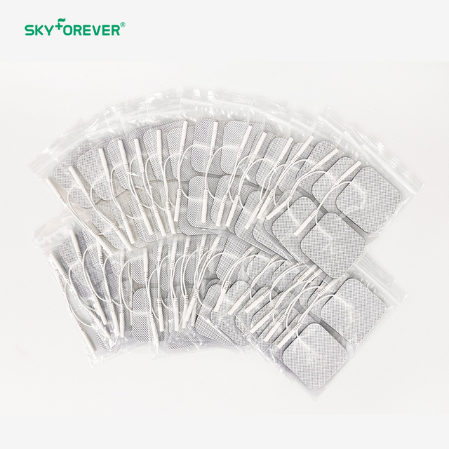 SKYFOREVER Factory Direct Sales High Quality Non-woven 50*50cm with 2.0mm Wires Electrode Patch for Physiotherapy Center