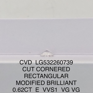 Certificat IGI Radiant 0.62ct <span class=keywords><strong>E</strong></span> Couleur VVS1 Diamant CVD en vrac Diamant cultivé en laboratoire - Product Image 3