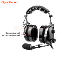 Casque d'aviation professionnel avec casque filaire à annulation active du bruit (ANR) pour pilotes d'avion