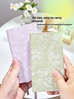 Agenda A6 à couverture souple personnalisable de poche Petit cahier Couverture en cuir épais Bloc-notes pratique et portable Journal intime