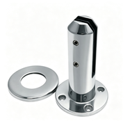 Collier de serrage en acier inoxydable brossé de qualité supérieure, installation facile pour applications de garde-corps muraux, d'escalier, de piscine et de terrasse