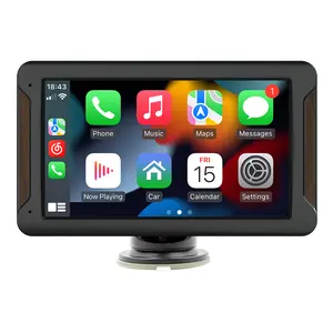 Pemutar dvd mobil 7 inci portabel, radio mobil Android navigasi Auto mobil layar sentuh portabel carplay