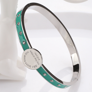 Braccialetto ispiratore di gioielli in acciaio inossidabile all'ingrosso personalizzato inciso "tutto quello <span class=keywords><strong>a</strong></span> cui <span class=keywords><strong>penso</strong></span> sono il fiume delle stelle <span class=keywords><strong>e</strong></span> tu" - Product Image 3