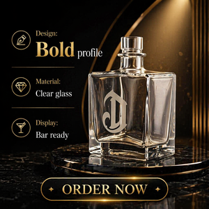 Bouteille en verre carrée transparente de 750 ml pour spiritueux, base lourde, idéale pour la vodka, le whisky, le brandy, la <span class=keywords><strong>tequila</strong></span> - Product Image 5