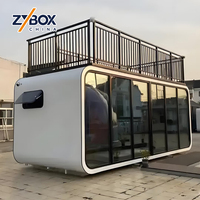 Cabine Apple 20ft 40ft – Maisonnette Préfabriquée Moderne en Acier pour Extérieur, Populaire, Mobile, pour Bureau, Hôtel ou Conteneur de Travail