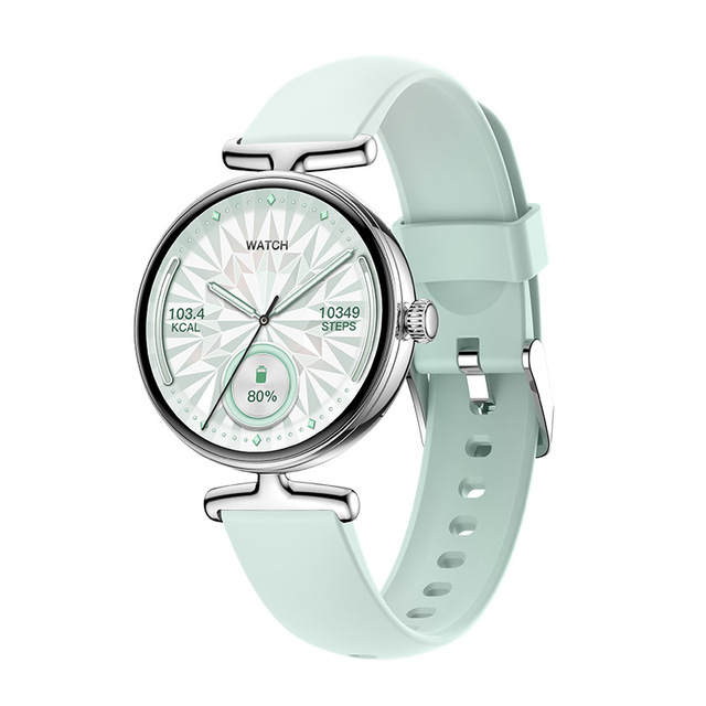 New V81 Fashion Women Smart Watch 1.19 Inch AMOLED Screen BT Calling Waterproof Health Monitor OEM Lady Smartwatch