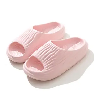 EVA 두꺼운 단독 숙녀 캐주얼 슬립 온 슬라이드 신발 쓴 멜론 EVA 폼 슬리퍼 신발