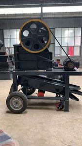 Primär zerkleinerung anlage PE220x350 Tragbare mobile Mini-Backen brecher maschine mit Vibrations sieb - Product Image 6