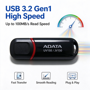 แฟลชไดรฟ์ ADATA ทนทาน น้ำหนักเบา USB3.2 Gen1 8G 16GB 32GB 64GB 128GB 256GB เมมโมรี่สติ๊ก สำหรับเดสก์ท็อป โน้ตบุ๊ก เครื่องเสียงรถยนต์ - Product Image 6