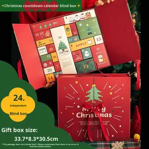 Caja Misteriosa de Adviento Navideño con Calendario Sorpresa, Contenedor de Embalaje Vacío para Regalos - Product Image 6