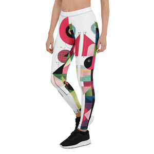 Leggings Sportivi Senza Cuciture per Palestra e Yoga - Vita Elastica, Tessuto Elasticizzato in Spandex, Abbigliamento Sportivo Casual con Motivi - Product Image 1