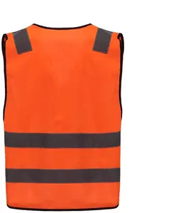 Hi Vis Reflective Vest Fluorescent Safety Vest construction worker uniform workwear