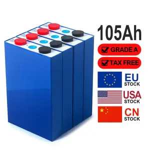 6000 kali siklus kualitas tinggi 3.2V 100Ah 105Ah LiFePO4 baterai Ion Lithium