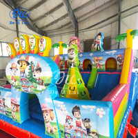 Chien de divertissement pour enfants gonflable commercial, saut d'air, château gonflable coulissant pour enfants, trampoline de parc gonflable
