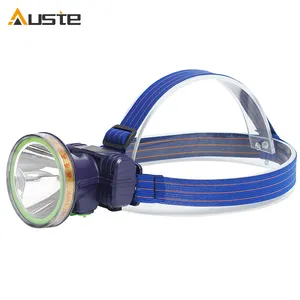 Güçlü açık geniş menzilli LED madencilik kamp avcılık balıkçılık için hafif su geçirmez süper parlak USB şarj edilebilir kafa lambası