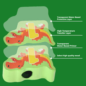 Perle de dinosaure en bois multifonctionnelle pour blocs de construction éducatifs Montessori intellectuels, jouets de <span class=keywords><strong>labyrinthe</strong></span>. - Product Image 4