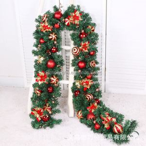 Factory Wholesale Cross Border <b>Christmas</b> Tree PVC 2m <b>Christmas</b> Wreath Door Hanging Decorations <b>Christmas</b> Garland - Product Image 3
