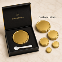 Caja de Regalo de Lujo con Logotipo Personalizado para Caviar Negro, Caja de Presentación de Alimentos Vacía de Cartón Rígido, Fabricante Mayorista