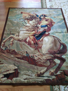 Tapisserie vintage française Aubusson 4x6, décoration murale verticale, Napoléon franchissant les <span class=keywords><strong>Alpes</strong></span>, pour salon, manoir, <span class=keywords><strong>villa</strong></span> - Product Image 2
