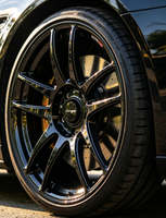 RUNLUN 15/16/17/18/19inch6.5/7.0/7.5/8.0/8.5PCD100/114.3/105/108/110/112/120 Velg Aluminium Alloy Multi Spoke Matte Black Baru