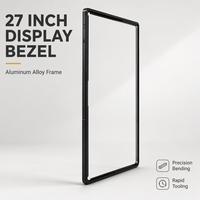 Écran 27 pouces avec cadre en aluminium, pliage de précision personnalisé, outillage rapide, fabricant OEM ODM, vente en gros d'usine
