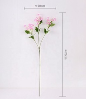 Bunga Simulasi Hydrangea Snowflake Cherry Dekorasi Rumah Gaya Nordic Ruang Tamu Hotel Proyek Dekorasi Lembut Ornamen Pernikahan Bonsai