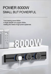 ユニバーサルウォールパワートラックソケットオフィスデスクパワーレールシステム電気コンセント - Product Image 3