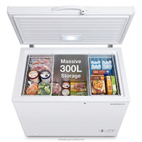 En stock : Congélateur coffre solaire 300L 12V 24V DC à compresseur, machine à glaçons puissante pour la maison, les zones rurales et le stockage hors réseau
