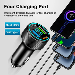 Phổ đa cổng USB C xe sạc Thuốc lá nhẹ hơn <span class=keywords><strong>Adapter</strong></span> PD 30W xe sạc siêu nhanh phí <span class=keywords><strong>Adapter</strong></span> xu hướng sản phẩm - Product Image 5