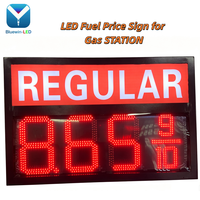 Chiffres LED d'extérieur pour station-service, panneau d'affichage numérique des prix pour station-service