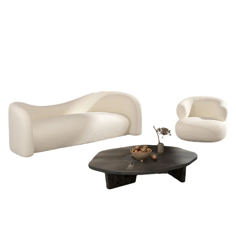 Modern Luxury Semi Circle Hotel Office Reception Sofa Round Curved Sofa Velvet Fabric Sofas For Living Room Set