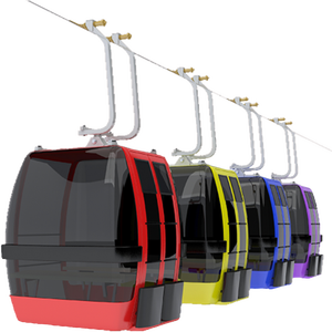 Funiculaire extérieure en acier pulsé DQ – Utilisation commerciale, fonctionnement toute l'année, cabines chauffées, résistance au vent, vue panoramique - Product Image 6