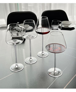 Ensemble de verres à vin en cristal à fond plat faits à la main Jinbaijia, forme conique, flûte à champagne, gobelet à vin rouge pour hôtel - Product Image 6