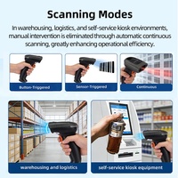 Escáner Inalámbrico LONVILL con Interfaz USB TTL, Bluetooth 2.4G, Modos de Activación Personalizables, Portátil, para Integración con Software