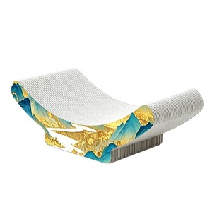 Custom-made thickened corrugated cat scratching board, wear-resistant and lint-free, integrated cat bed toy factory. - Product Image 2