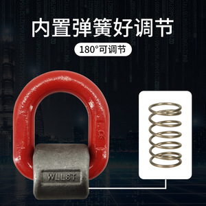 ห่วงยกแบบ D-Type รับน้ำหนัก 1.12 ตัน สำหรับงานบำรุงรักษาอุตสาหกรรม เชื่อมติดด้วยความแข็งแรงสูง G80 ผลิตจากการตีขึ้นรูป - Product Image 4