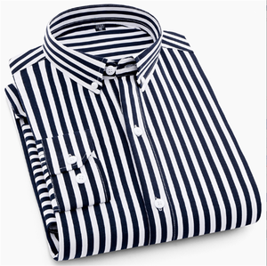2023 camicie da lavoro sociale da <span class=keywords><strong>uomo</strong></span> moda autunno manica lunga Business Casual Dress senza ferro antirughe <span class=keywords><strong>Slim</strong></span> <span class=keywords><strong>Fit</strong></span> <span class=keywords><strong>abbigliamento</strong></span> <span class=keywords><strong>uomo</strong></span> - Product Image 3