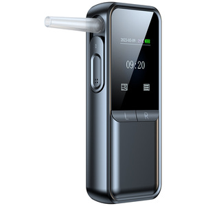 Alcootest de haute précision portable, testeur de conduite en état d'ébriété, capteur à pile à combustible, batterie au lithium, matériau ABS noir - Product Image 1