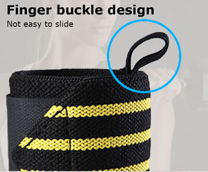 สายรัดข้อมือยืดหยุ่นสำหรับยกน้ำหนัก/สายรัดข้อมือออกกำลังกาย - Product Image 5