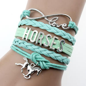 Bracelets porte-bonheur Mustang Equestrian Quarter Horse Trainer pour le saut d'obstacles, la course, l'équitation polyvalente, pour les chevaux arabes, Cob, Pinto, Paint - Product Image 5