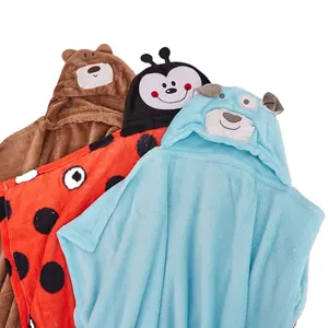 Couverture polaire en flanelle pour bébés, en forme d'animal, confortable, chaud et Super doux, vente en gros