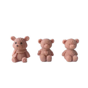 Early Riser ours <span class=keywords><strong>lait</strong></span> thé glaçon moule bricolage café boule de glace broyeur whisky ours en peluche glaçon moule chocolat ours en peluche moule - Product Image 3