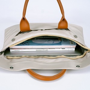 Sac pour ordinateur portable grande capacité, mallette d'affaires, sac à main élégant et simple pour femme, personnalisable avec logo, sacoche de conférence pour enseignant - Product Image 4